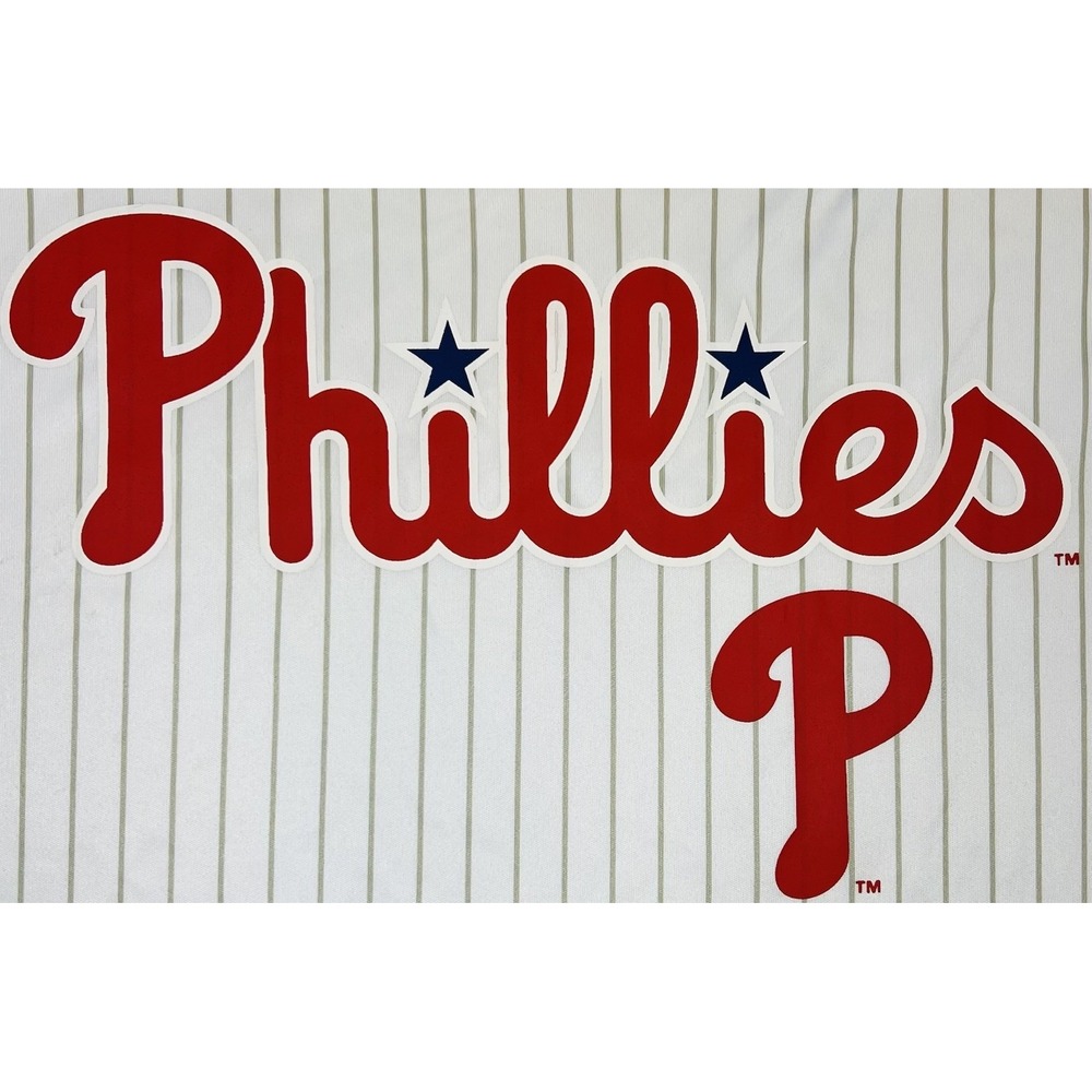 Philadelphia Phillies MLB Boys Kids Baseball Pinstripe Pullover Jersey XL 16/18